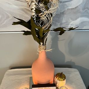 Hand painted acrylic vase